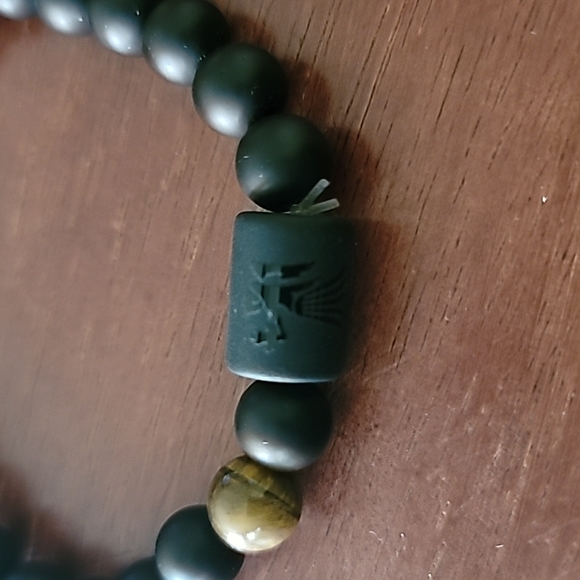 Unisex - Virgo Zodiac Black Beaded Bracelet - Picture 4 of 7